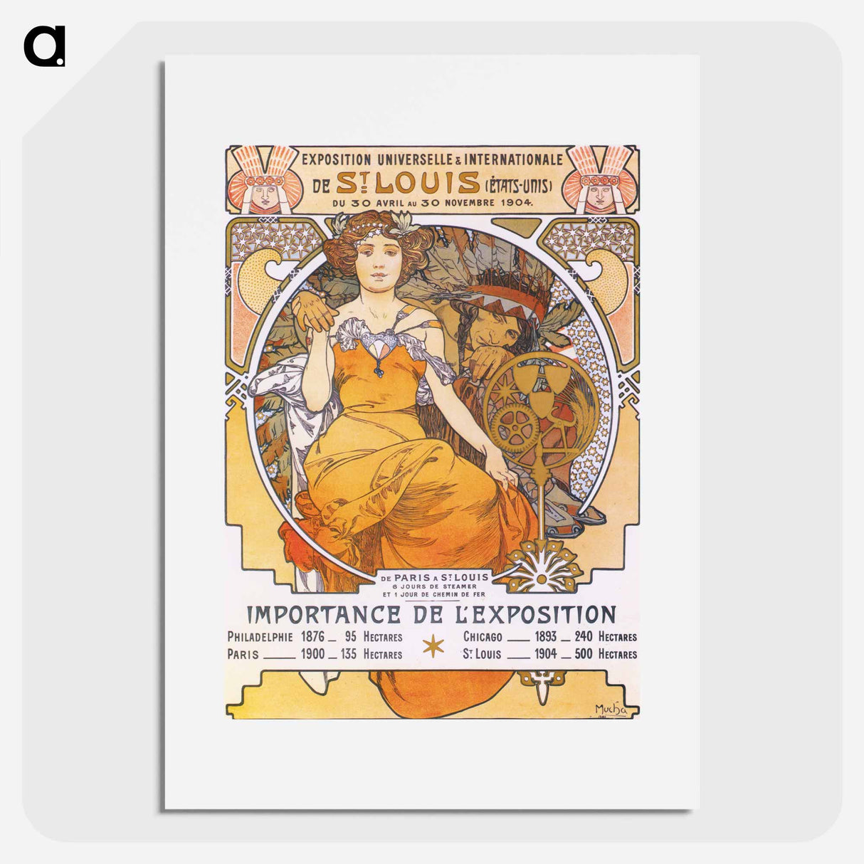 St. Louis World's Fair - アルフォンス ミュシャ Poster.