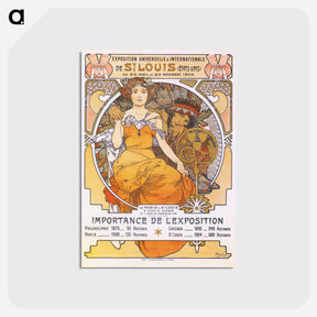アートポストカード-St. Louis World's Fair - アルフォンス ミュシャ Postcard.