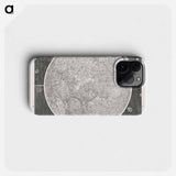 Illustration of the moon - アンティーク地図 Phone Case.