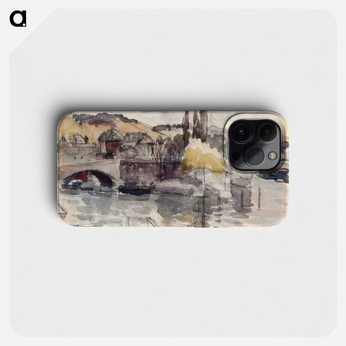 Corneille Bridge in Rouen - カミーユ ピサロ Phone Case.