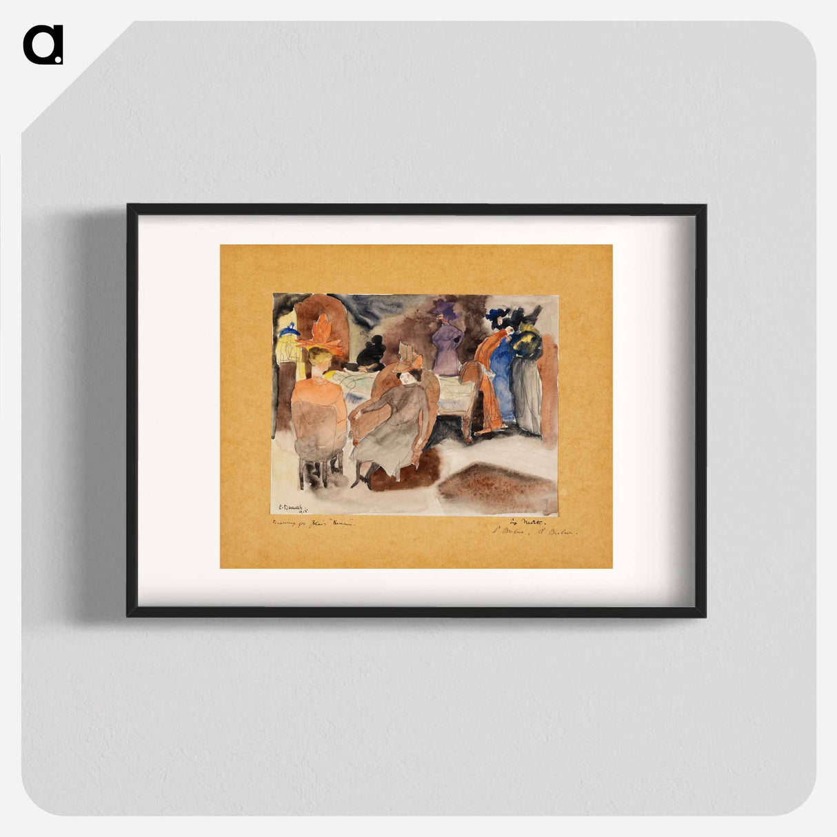 The Death of Nana - Charles Demuth Poster.