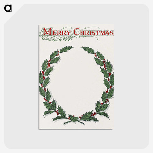 クリスマスリース - クリスマス Postcard.