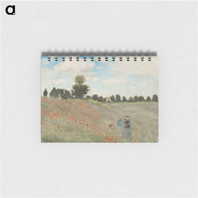 アートメモ帳-The Poppy Field near Argenteuil - クロード モネ Memo.