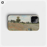 The Poppy Field near Argenteuil - Claude Monet Phone Case.