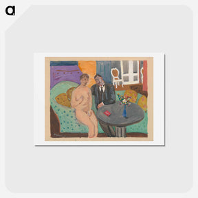 アートポストカード-He and Sofa
 - シプリアン マジェルニク Postcard.