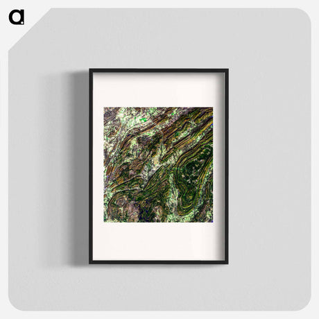 アートポスター-Ouachita Mountains, Oklahoma
 - 上空からの地球 Poster.