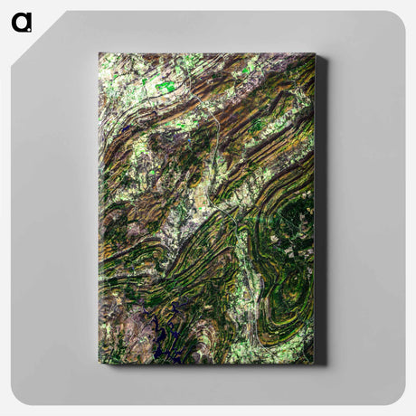 アートパネル-Ouachita Mountains, Oklahoma
 - 上空からの地球 Canvas.