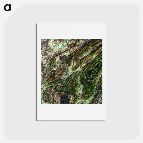 アートポストカード-Ouachita Mountains, Oklahoma
 - 上空からの地球 Postcard.