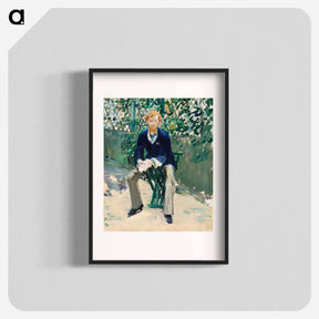アートポスター-George Moore in the Artist's Garden - エドゥアール マネ Poster.