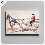 アートパネル-A Kentucky Breaking Cart - エドワード ペンフィールド Canvas.