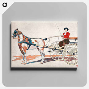 アートパネル-A Kentucky Breaking Cart - エドワード ペンフィールド Canvas.