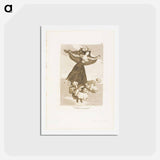 アートポストカード-They Have Flown - フランシスコ デ ゴヤ Postcard.