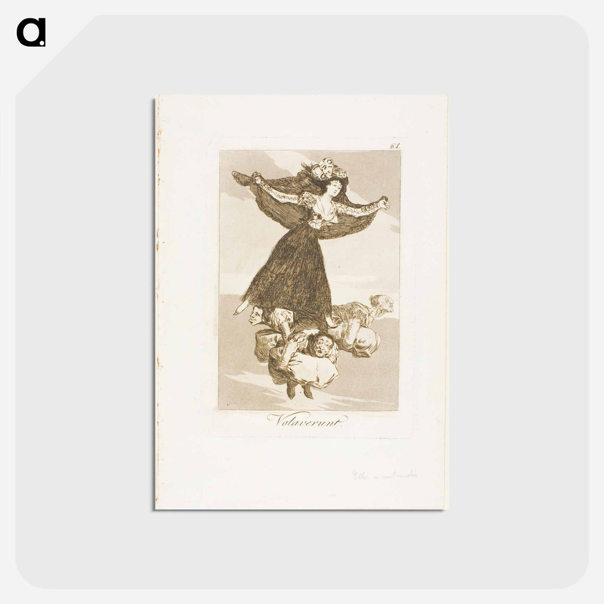 アートポストカード-They Have Flown - フランシスコ デ ゴヤ Postcard.