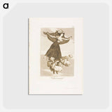 アートポストカード-They Have Flown - フランシスコ デ ゴヤ Postcard.