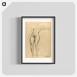 アートポスター-Figure study and detailed studies - グスタフ クリムト Poster.