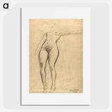 Figure study and detailed studies - グスタフ クリムト Poster.