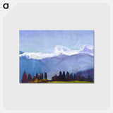 アートポストカード-Green needles on the Cross Javernaz - アンリ マティス Postcard.