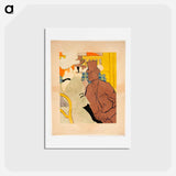 アートポストカード-L'Anglais au Moulin Rouge - アンリ ド トゥールーズ ロートレック Postcard.