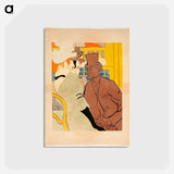 アートポストカード-L'Anglais au Moulin Rouge - アンリ ド トゥールーズ ロートレック Postcard.