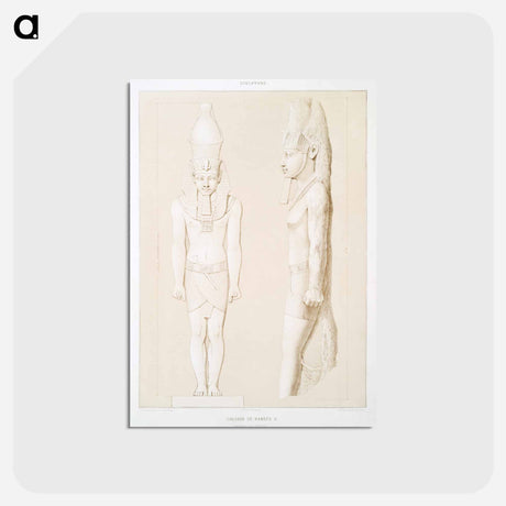 アートポストカード-Ramses II Statue
 - エジプト美術史 Postcard.