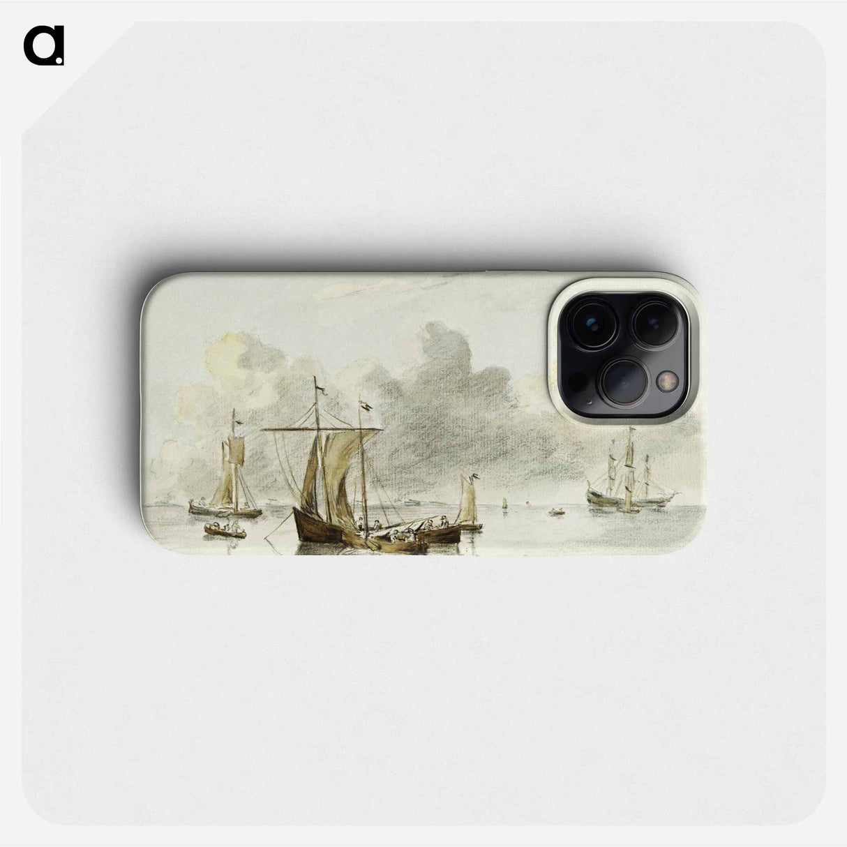 Boats in quiet water - Jean Bernard Phone Case.