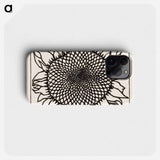 November Sunflower - Julie de Graag Phone Case.