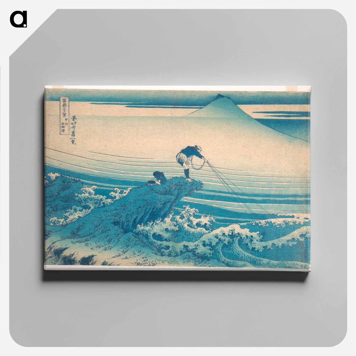 Hokusai's Kajikazawa in Kai Province - 葛飾 北斎 Canvas.