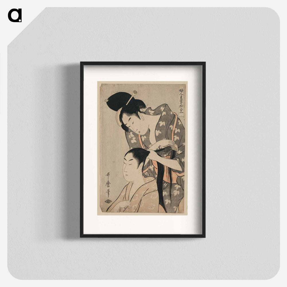 Kamiyui - 喜多川 歌麿 Poster.