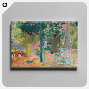 アートパネル-The Bathers - ポール ゴーギャン Canvas.