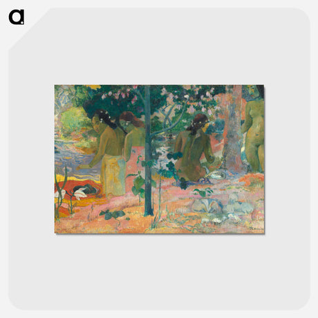 アートポストカード-The Bathers - ポール ゴーギャン Postcard.