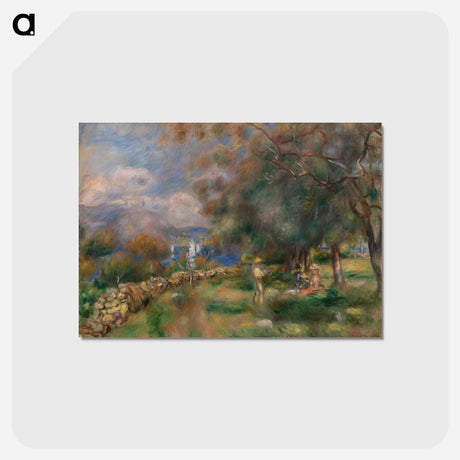 アートポストカード-Peninsula of Saint-Jean - ピエール オーギュスト ルノワール Postcard.