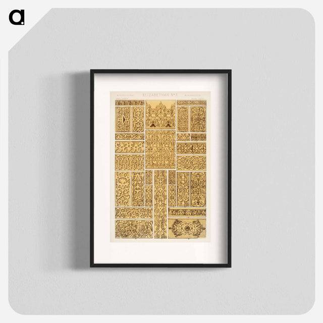 アートポスター-Nineteenth-Century Ornamental Pattern
 - 装飾の文法 Poster.