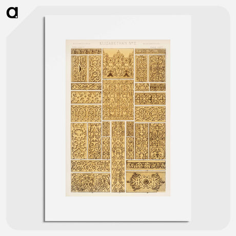 アートポスター-Nineteenth-Century Ornamental Pattern
 - 装飾の文法 Poster.