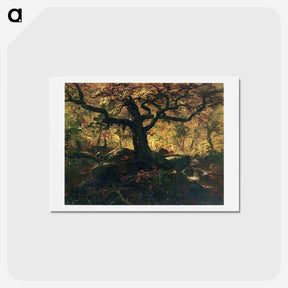 アートポストカード-Tree in the Catskills - トーマス コール Postcard.