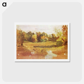 アートポストカード-Landscape - トーマス エイキンズ Postcard.