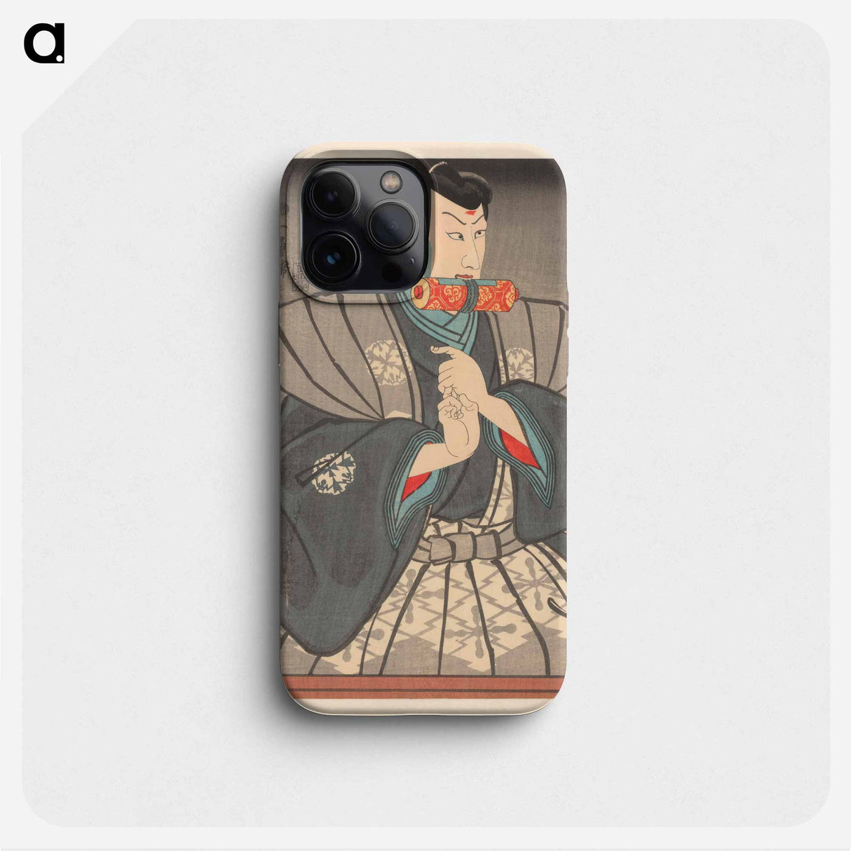 Nikki Danjô with scroll between teeth - 歌川 国芳 Phone Case.