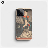 Nikki Danjô with scroll between teeth - 歌川 国芳 Phone Case.