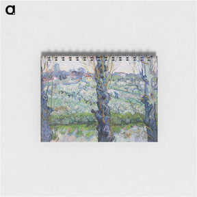 アートメモ帳-View of Arles, Flowering Orchards - フィンセント ファン ゴッホ Memo.