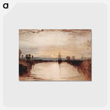 アートポストカード-Chichester Canal - ウィリアム ターナー Postcard.