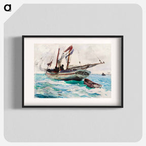 アートポスター-Schooner–Nassau - ウィンスロー ホーマー Poster.