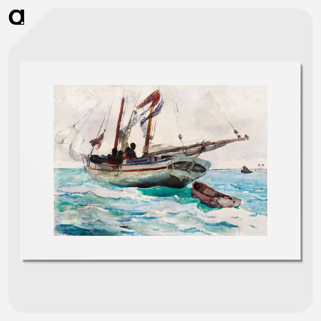 Schooner–Nassau - Winslow Homer Poster.