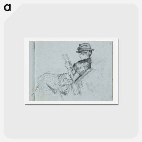 アートポストカード-(unknown) part of a sketchbook - アルバート エーデルフェルト Postcard.