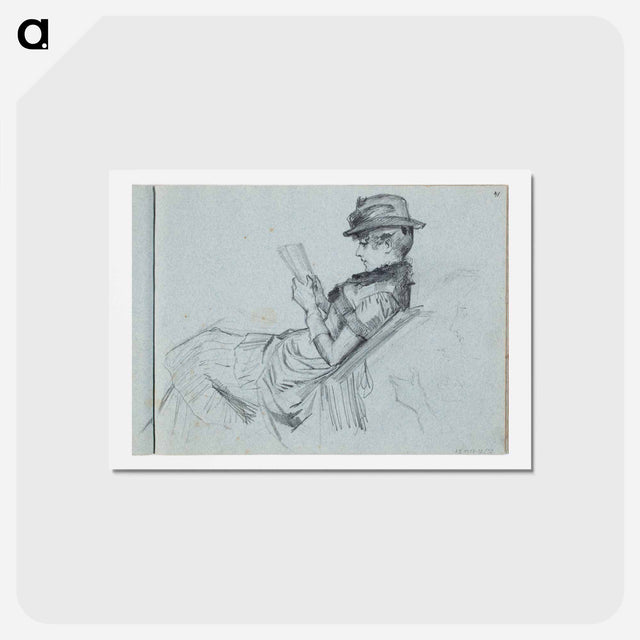 アートポストカード-(unknown) part of a sketchbook - アルバート エーデルフェルト Postcard.