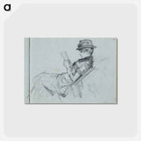アートポストカード-(unknown) part of a sketchbook - アルバート エーデルフェルト Postcard.
