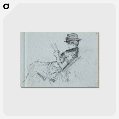 アートポストカード-(unknown) part of a sketchbook - アルバート エーデルフェルト Postcard.