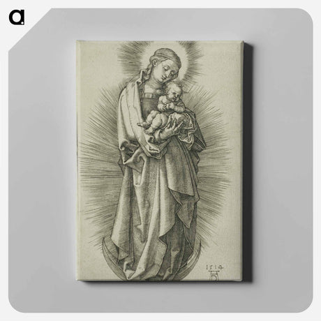 アートパネル-The Virgin on the Crescent with a Diadem - アルブレヒト デューラー Canvas.