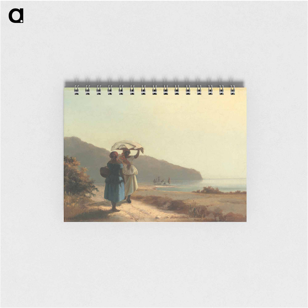 Two Women Chatting by the Sea - カミーユ ピサロ Memo.