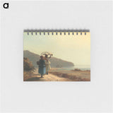 Two Women Chatting by the Sea - カミーユ ピサロ Memo.