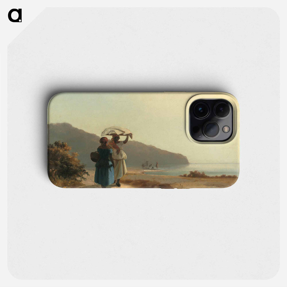 Two Women Chatting by the Sea - カミーユ ピサロ Phone Case.