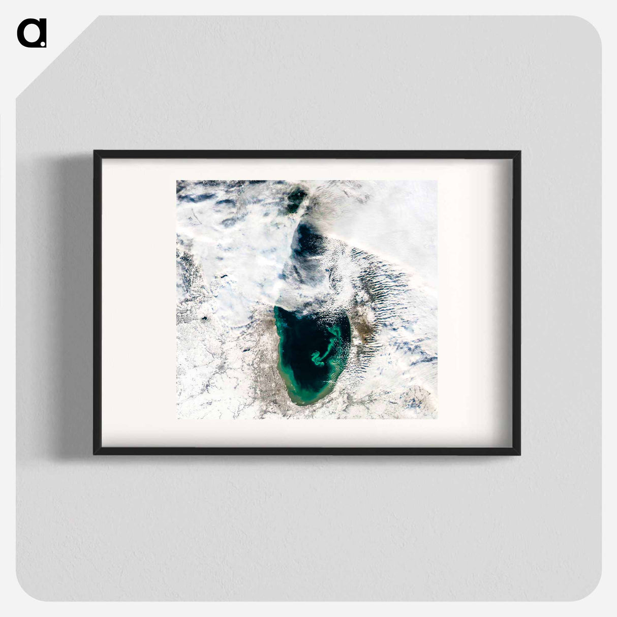 アートポスター-Sediment Transformation of Lake Michigan
 - 上空からの地球 Poster.